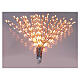 Stella luminosa natalizia int-est argento 224 micro LED multicolore 55 cm s6