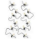 Catena luminosa int-est candele LED bianco caldo 16 luci 6 m s2