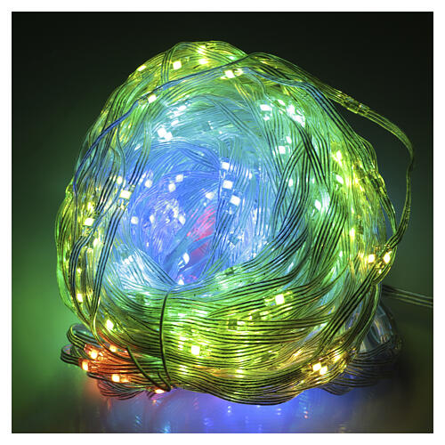 Multicolour LED light curtain for indoor/outdoor, 400 micro LEDs, 75x75 in 4