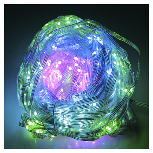 Multicolour LED light curtain for indoor/outdoor, 400 micro LEDs, 75x75 in 5