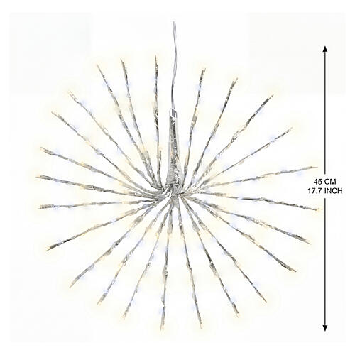 Étoile polaire lumineuse INT/EXT 264 LEDs blanc chaud et froid diamètre 45 cm 3