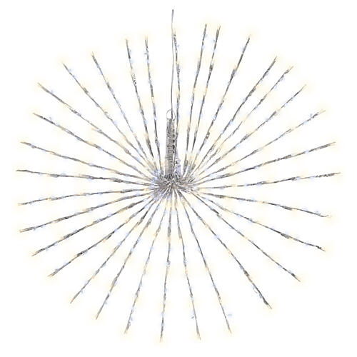 Sphère lumineuse en forme d'étoile polaire 544 LEDs blanc chaud et blanc froid 70 cm intérieur/extérieur 2