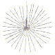 Sphère lumineuse en forme d'étoile polaire 544 LEDs blanc chaud et blanc froid 70 cm intérieur/extérieur s2