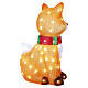 Acrylic illuminated fox, 80 indoor/outdoor cold white LEDs, 20x14x10 in s5
