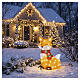 Raposa acrílica luminosa int./ext. 80 LEDs branco frio 50x35x25 cm s2