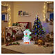 Acrylic penguin with lighted hat, indoor/outdoor, 40 cool white LEDs, 16x10x8 in s2