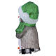 Acrylic penguin with lighted hat, indoor/outdoor, 40 cool white LEDs, 16x10x8 in s6