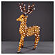 Acrylic Christmas reindeer, indoor/outdoor, 360 cold white LEDs, 50x40x33.5 in s1