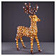 Acrylic Christmas reindeer, indoor/outdoor, 360 cold white LEDs, 50x40x33.5 in s4