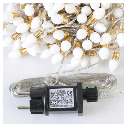 Pinguino in acrilico con cappello e sciarpa int-est 40 LED bianco freddo 40x30x20 cm 5