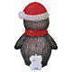 Pinguim em acrílico com chapéu e cachecol int/ext 40 LEDs branco frio 40x30x20 cm s5