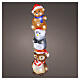 Tour d'animaux de Noël en acrylique intérieur/extérieur 60 LEDs blanc froid 60x15x15 cm s1