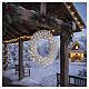 Corona decorativa intrecciata int-est in PET 300 LED bianco caldo diametro 40 cm s2