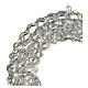 Corona decorativa intrecciata int-est in PET 300 LED bianco caldo diametro 40 cm s4
