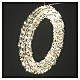 Couronne lumineuse argenté int./ext. en PET 400 LEDs blanc chaud diamètre 60 cm s4