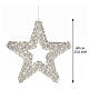 Stella luminosa int-est argento 400 LED luce calda PET 60x10 cm s3