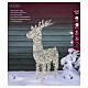 Three-dimensional silver PET luminous reindeer, indoor/outdoor, 800 warm white LEDs, 40x22x8 in s4