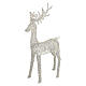 Silver PET luminous deer with branching antlers, 2350 warm white LEDs, 80x38x14 in s4