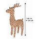 Woven rose-gold PET luminous reindeer, indoor/outdoor, 800 warm white LEDs, 40x22x8 in s3