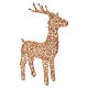 Woven rose-gold PET luminous reindeer, indoor/outdoor, 800 warm white LEDs, 40x22x8 in s4