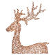 Woven rose-gold PET luminous deer, indoor/outdoor, 2350 warm white LEDs, 80x40x14 in s3
