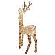 Woven rose-gold PET luminous deer, indoor/outdoor, 2350 warm white LEDs, 80x40x14 in s6