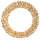 Gold circular hanging lighted ring for indoor/outdoor use (PET), 400 warm white LEDs, 60x10 cm s3
