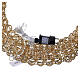 Gold circular hanging lighted ring for indoor/outdoor use (PET), 400 warm white LEDs, 60x10 cm s6