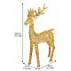 Three-dimensional gold PET luminous reindeer, indoor/outdoor, 2350 warm white LEDs, 80x38x14 in s3