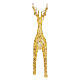 Three-dimensional gold PET luminous reindeer, indoor/outdoor, 2350 warm white LEDs, 80x38x14 in s6
