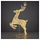 Jumping luminous reindeer Lumineo, 8300 warm classic LEDs, 113x72x23 in s1