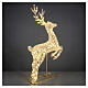 Jumping luminous reindeer Lumineo, 8300 warm classic LEDs, 113x72x23 in s5