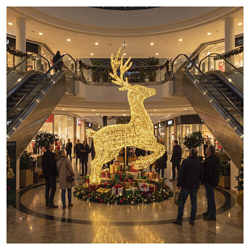 Renna luminosa rampante int-est Lumineo 10000 LED luce classica calda 335x215x70 cm 2