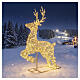 Renna luminosa rampante int-est Lumineo 10000 LED luce classica calda 335x215x70 cm s5