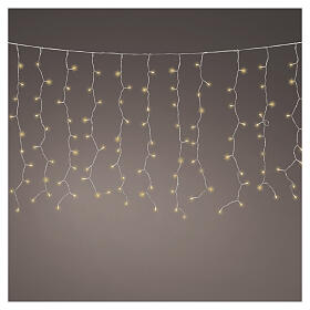 Tenda luminosa int-est effetto flash 160 LED luce soft gold 1x2 mt