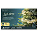 Ghirlanda luminosa int-est argentata 180 LED luce soft gold 9 mt s4