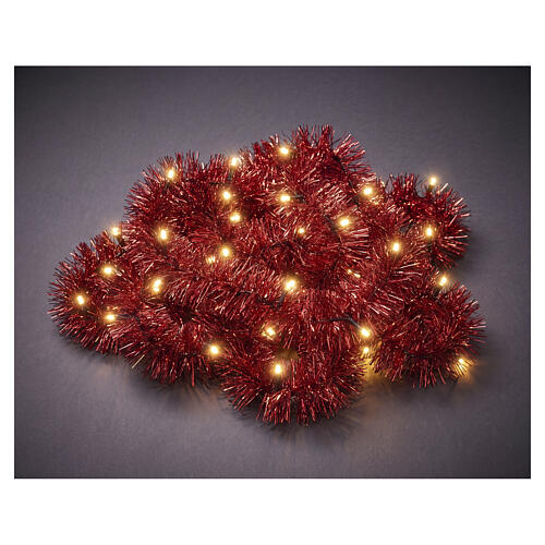 Ghirlanda natalizia int-est rossa 180 LED luce soft gold 9 mt 3