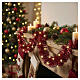Ghirlanda natalizia int-est rossa 180 LED luce soft gold 9 mt s2