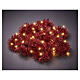 Ghirlanda natalizia int-est rossa 180 LED luce soft gold 9 mt s3
