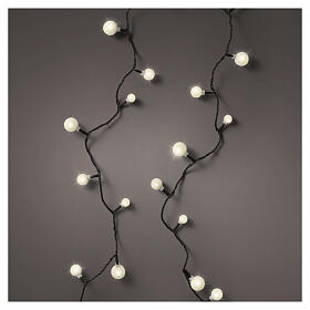 Guirlande lumineuse int/ext Cherry avec sphères LED blanc chaud 18 m