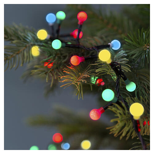 Cherry Christmas string lights with 240 multicolour LEDs, 60 ft, indoor/outdoor 2