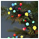 Catena luminosa int-est natalizia Cherry 240 LED multicolore 18 mt s2