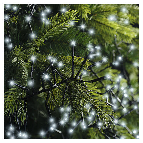 Corrente luminosa de Natal int/ext Cluster 768 LEDs branco frio 7 m 2