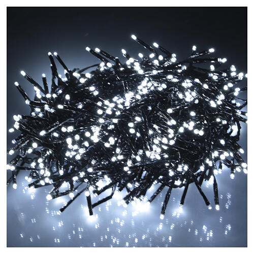 Corrente luminosa de Natal int/ext Cluster 768 LEDs branco frio 7 m 5