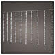 Christmas light curtain, 200 cold white LEDs, 6x3 ft, indoor/outdoor s1