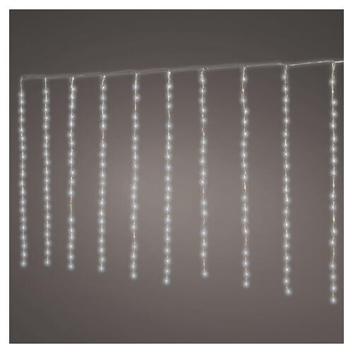 Rideau lumineux de Noël 200 LEDs blanc froid 2x1 m int/ext 1