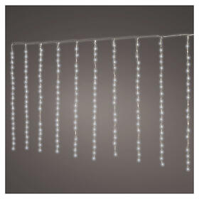 Tenda luminosa int-est natalizia 200 LED bianco freddo 2x1 mt