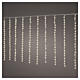 Flowing Christmas curtain lights, 200 warm white LEDs, 6x3 ft, indoor/outdoor s1