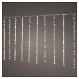 Rideau lumineux de Noël Flowing 200 LEDs blanc chaud 2x1 m int/ext