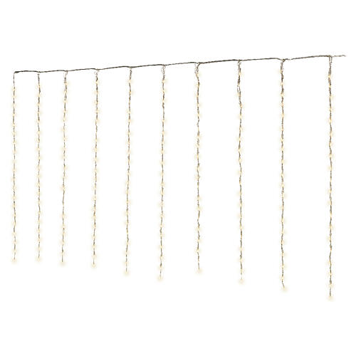 Rideau lumineux de Noël Flowing 200 LEDs blanc chaud 2x1 m int/ext 5
